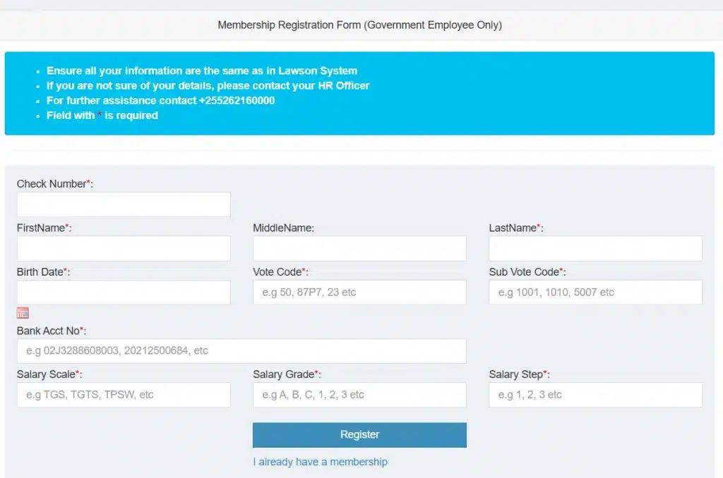 Steps to Register an Account on the Salary Slip Portal