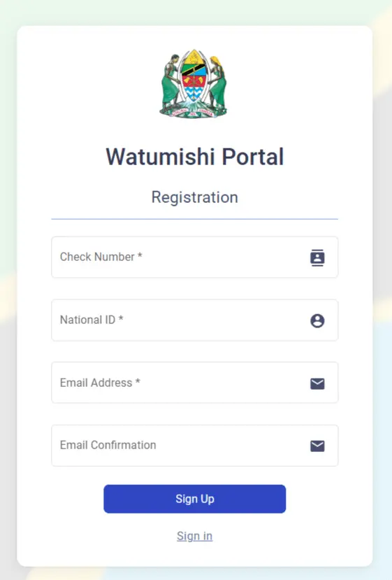 Utumishi Portal Registration – Create Your Account Easily
